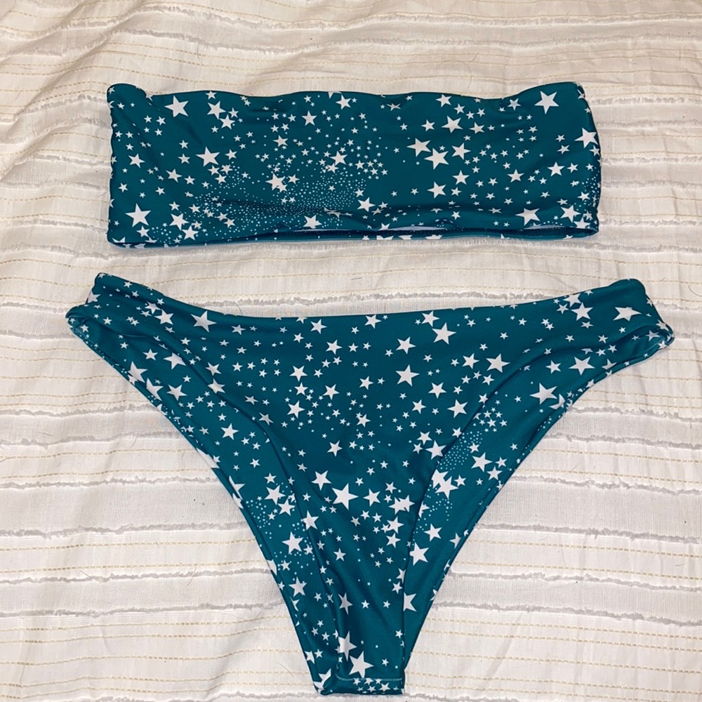 SHEIN bandeau star bikini